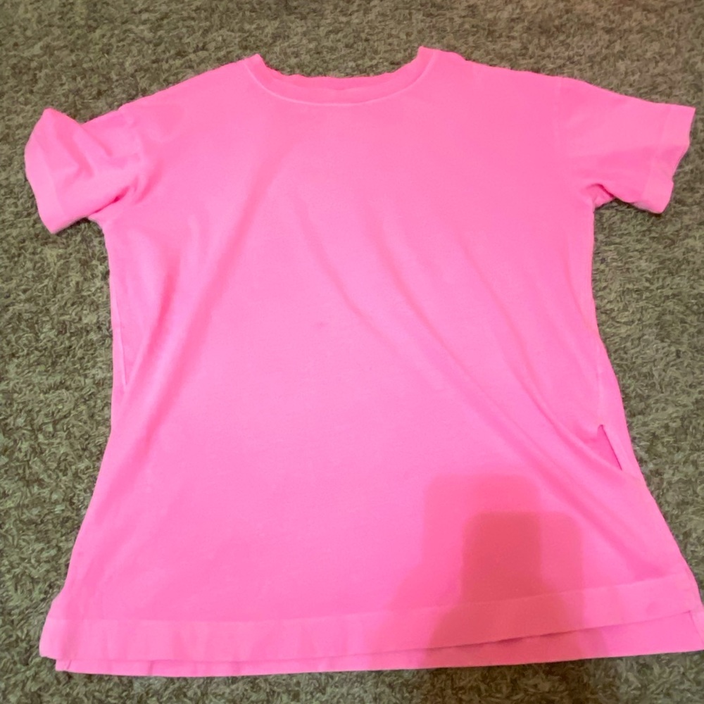 neon pink oversized shirt
